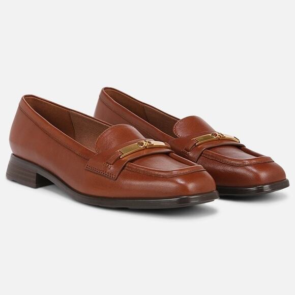 Naturalizer Sz 9M Cider Spice Leather Fabienne Bit Penny Loafers Slip On LB13-14 - Picture 1 of 8